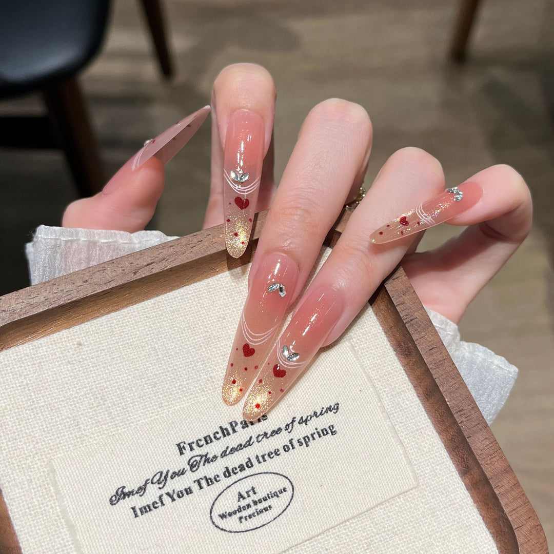 Artistic Holiday-Themed Press-On Nail Art Stornfield