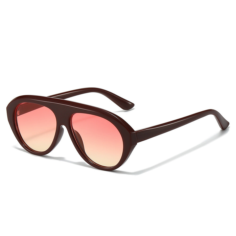 Oversized Geometric Aviator Sunglasses Stornfield