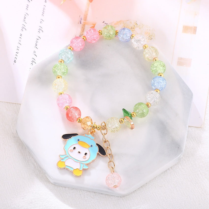 Playful bracelet with colorful glass beads Stornfield