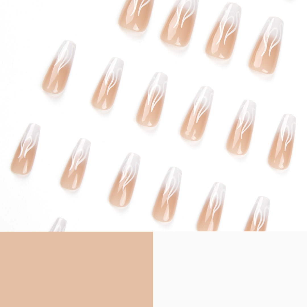 Artificial Nail Art with Fiery Accents Stornfield