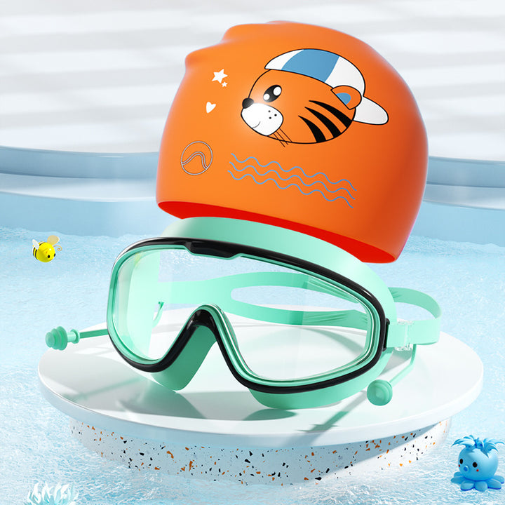 Kids Fun Tiger-Themed Swim Set Stornfield