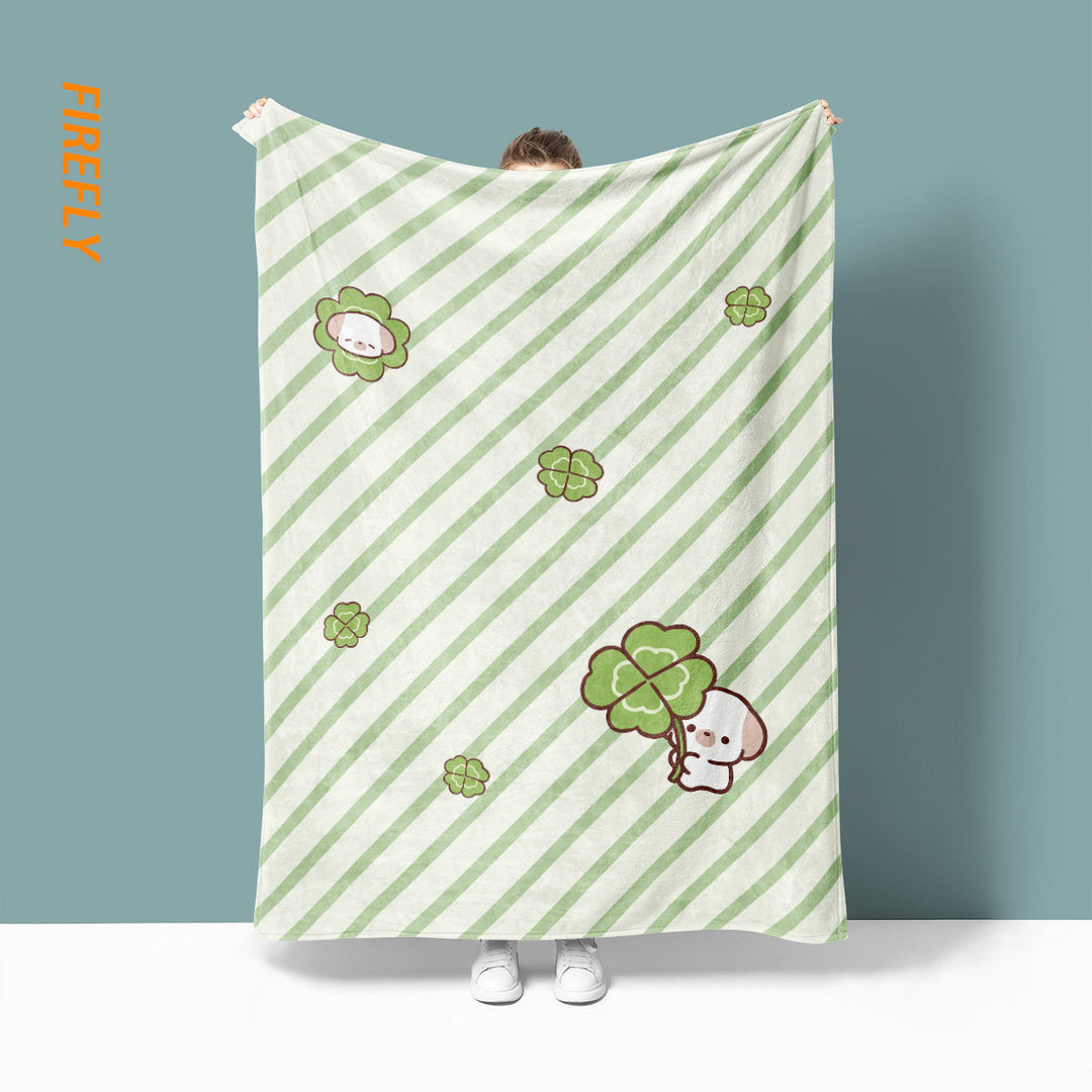 Soft Fleece Floral Design Blanket