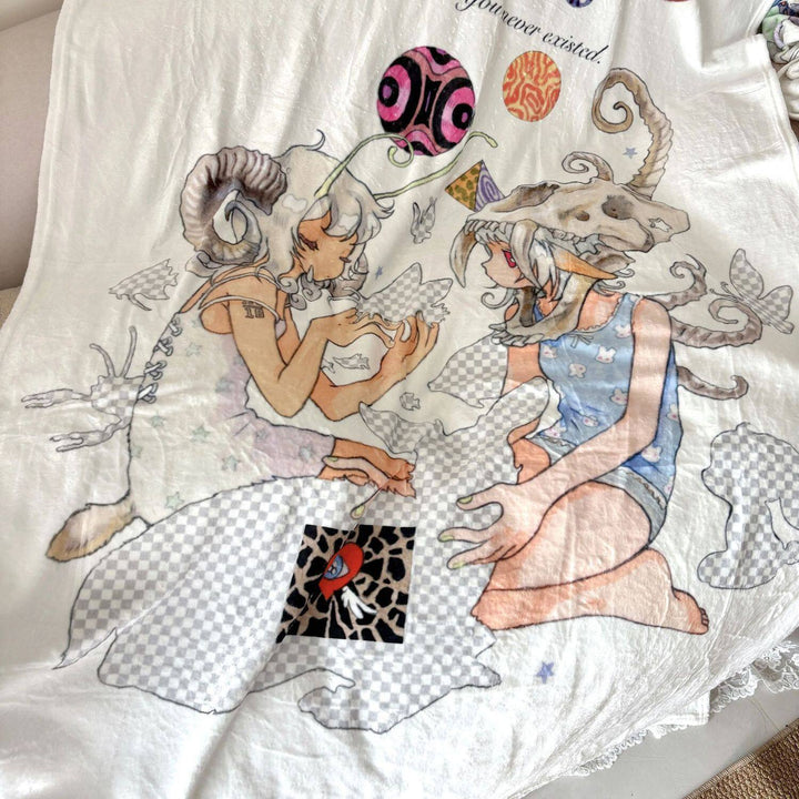 Premium Cartoon-Themed Fleece Throw Blanket