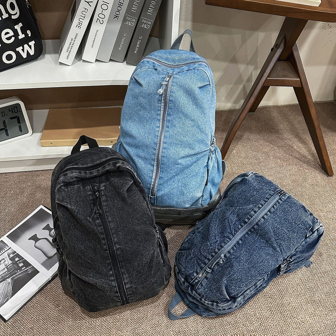 Casual Denim Travel Backpack Stornfield