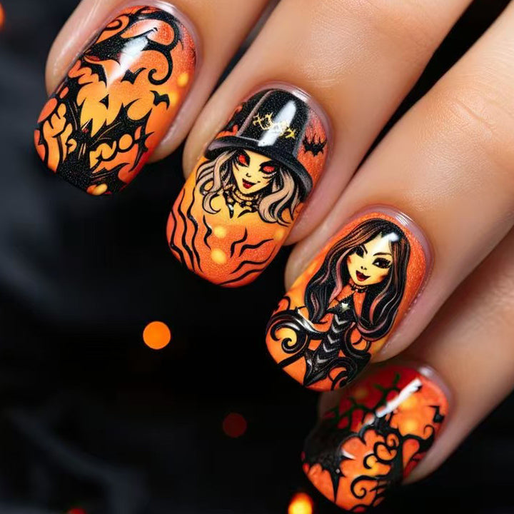 Creative Halloween-style Art Nails Stornfield