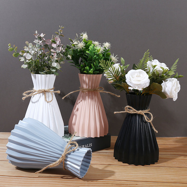 Decorative Pleated Flower Vase