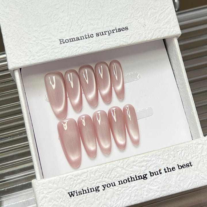 Glossy Gel Press-On Nail Set