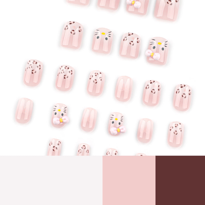 Artificial nail art with cute animal motifs Stornfield