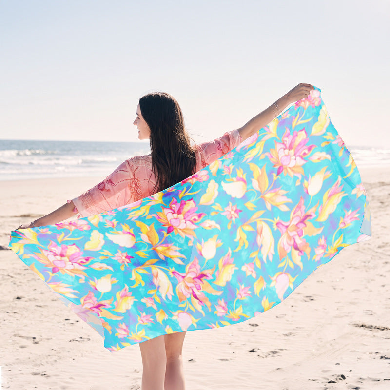 light beach towel with creative jellyfish design Stornfield