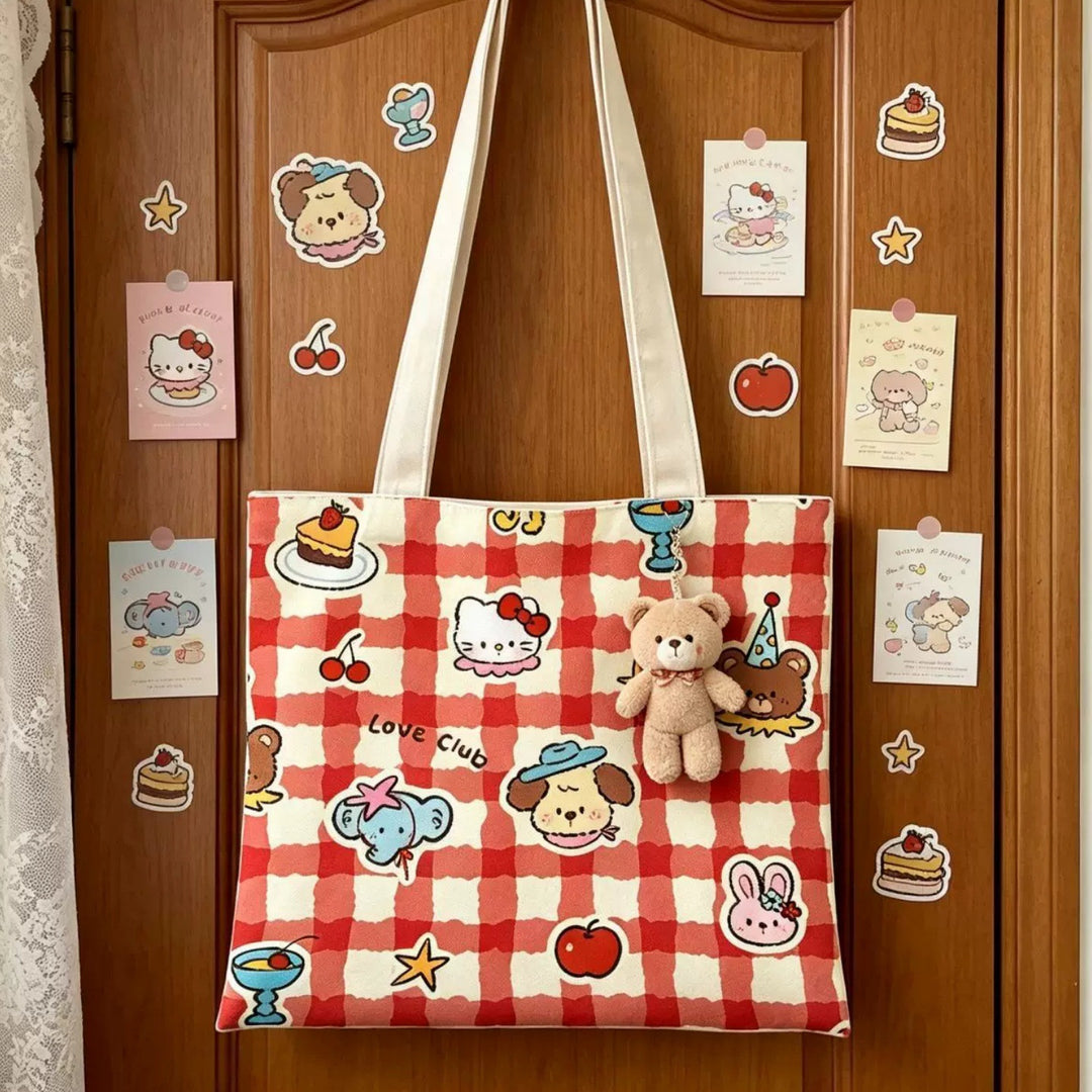 Cute Cartoon Panda Tote Bag