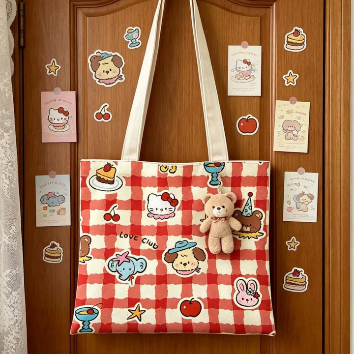 Cute Cartoon Panda Tote Bag