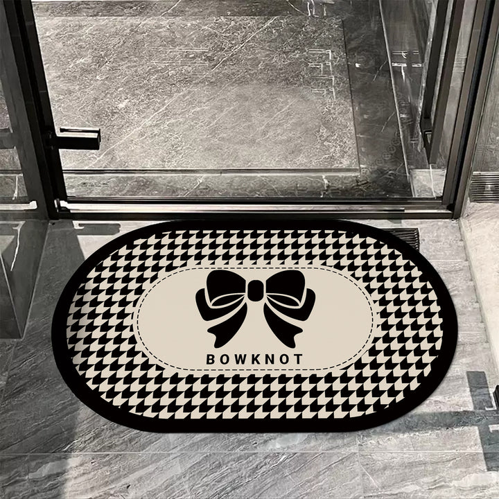 Elegant Oval Decorative Area Mat for Home