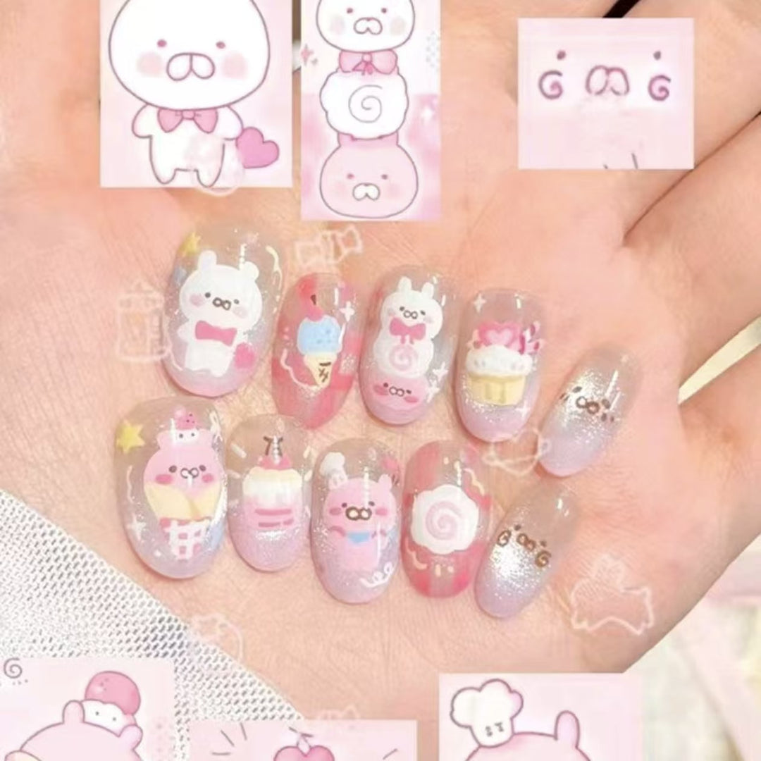Creative Cartoon Press-On Nail Art Stornfield