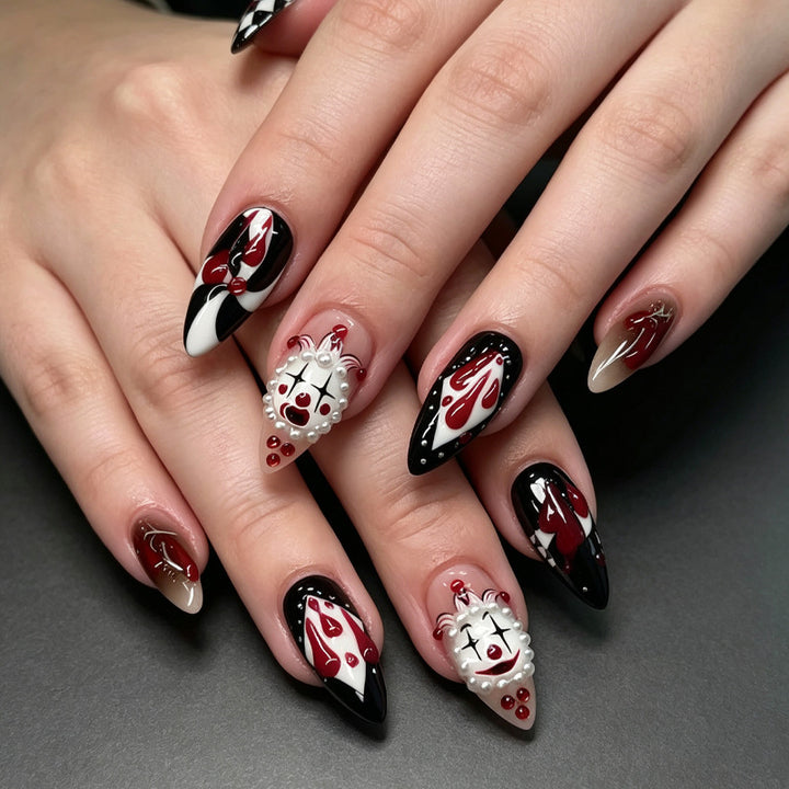 Halloween-Themed Press-On Nail Art Set Stornfield