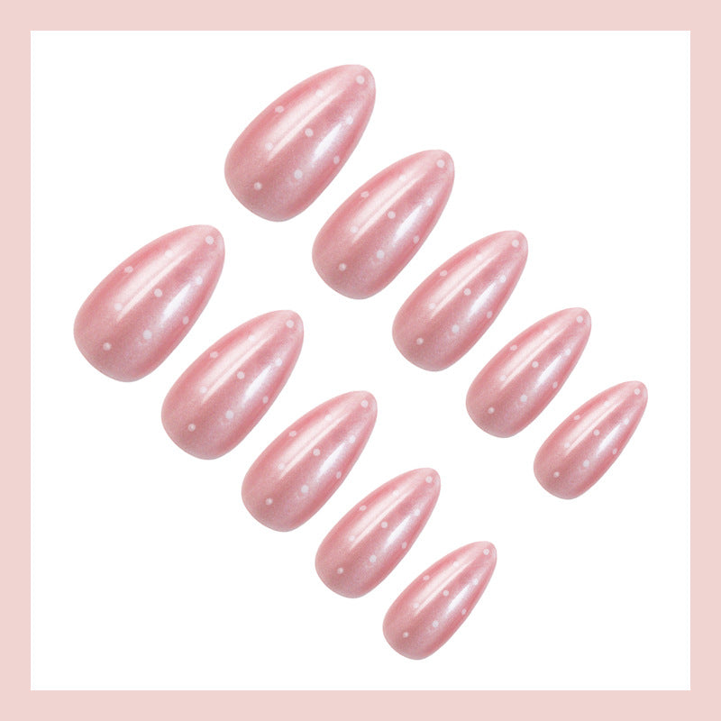 Artificial nails with modern dot design Stornfield
