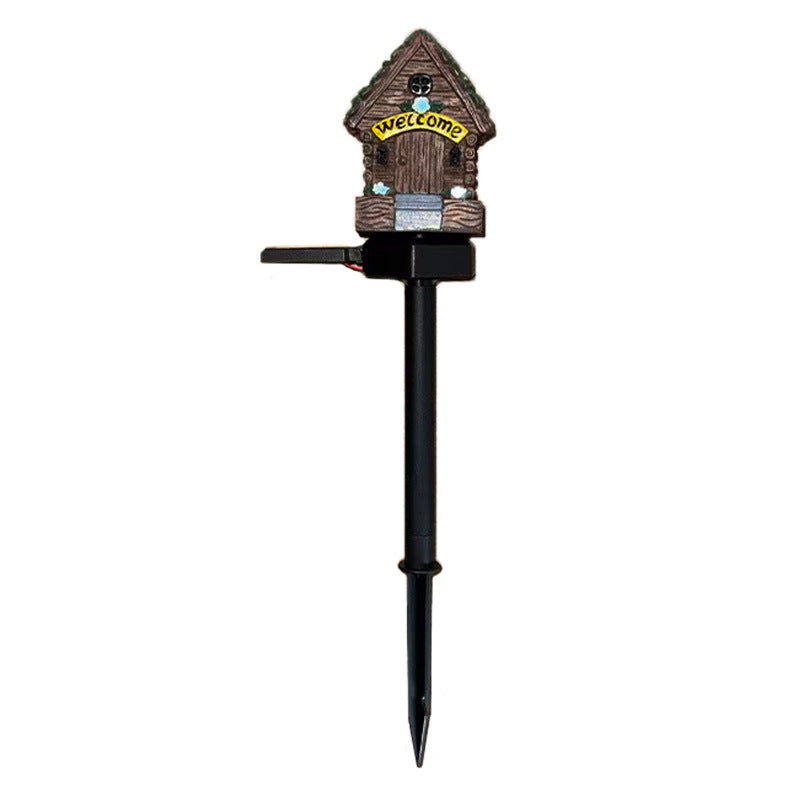 Welcoming Birdhouse Solar Pathway Stake Light With Dusk-To-Dawn Sensor Stornfield