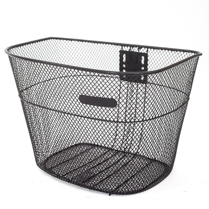 ventilated steel mesh bicycle front basket with quick-release bracket Stornfield