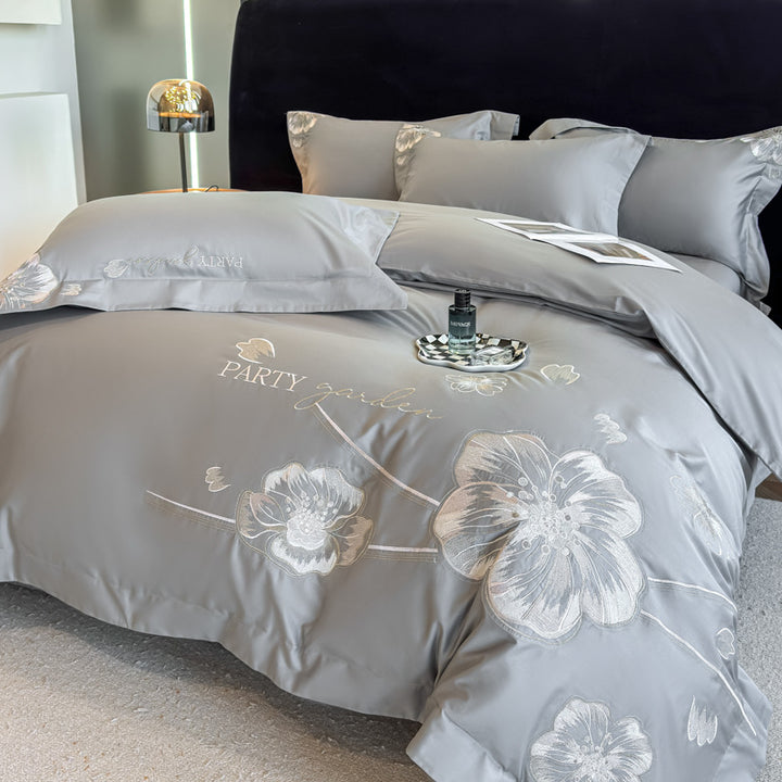 Elegant Embroidered Duvet Cover Set