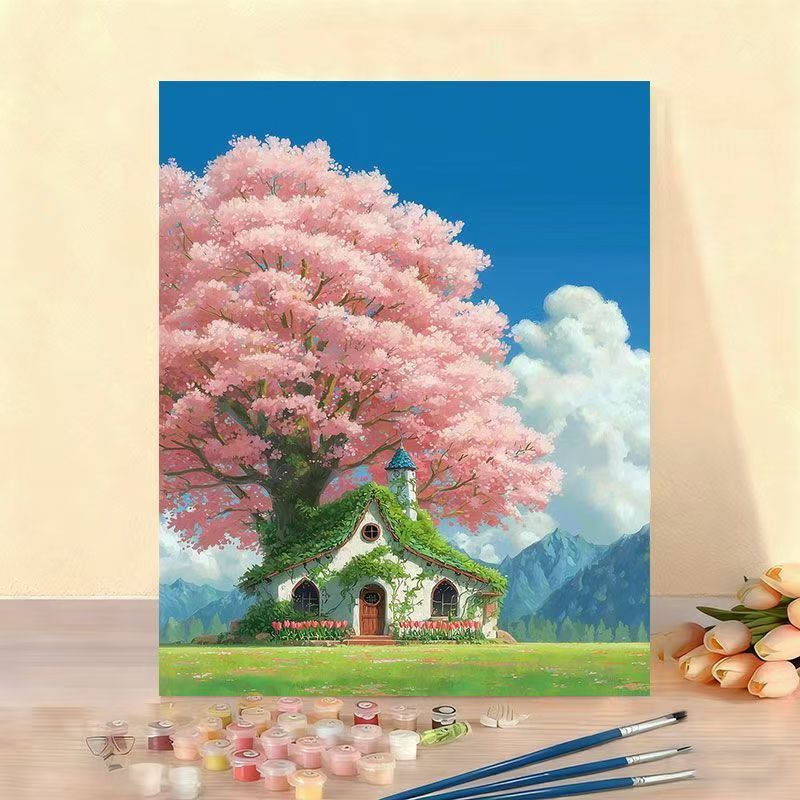 DIY Scenic Home Landscape Paint by Numbers Art Kit Stornfield