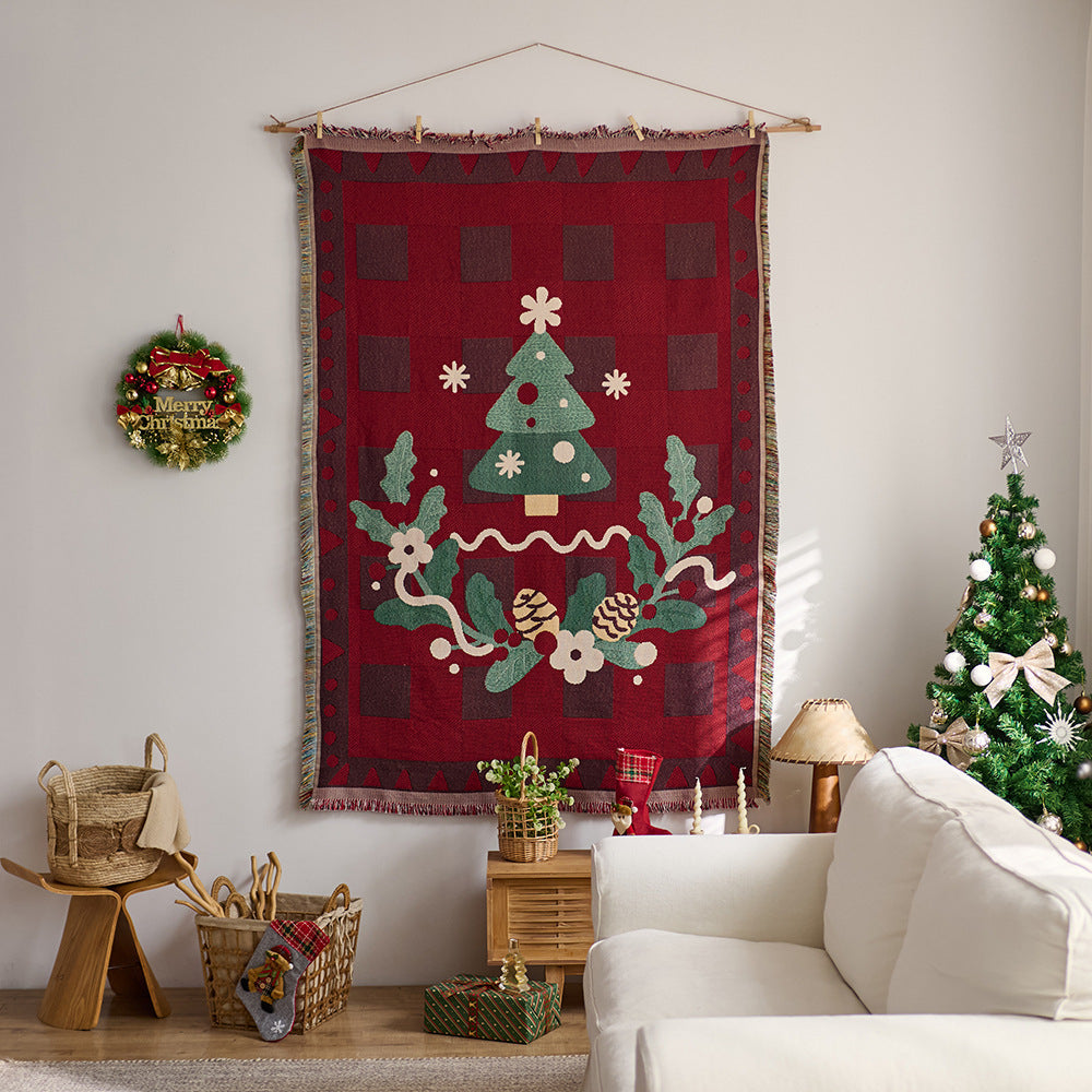 Festive Character-Themed Throw Blanket