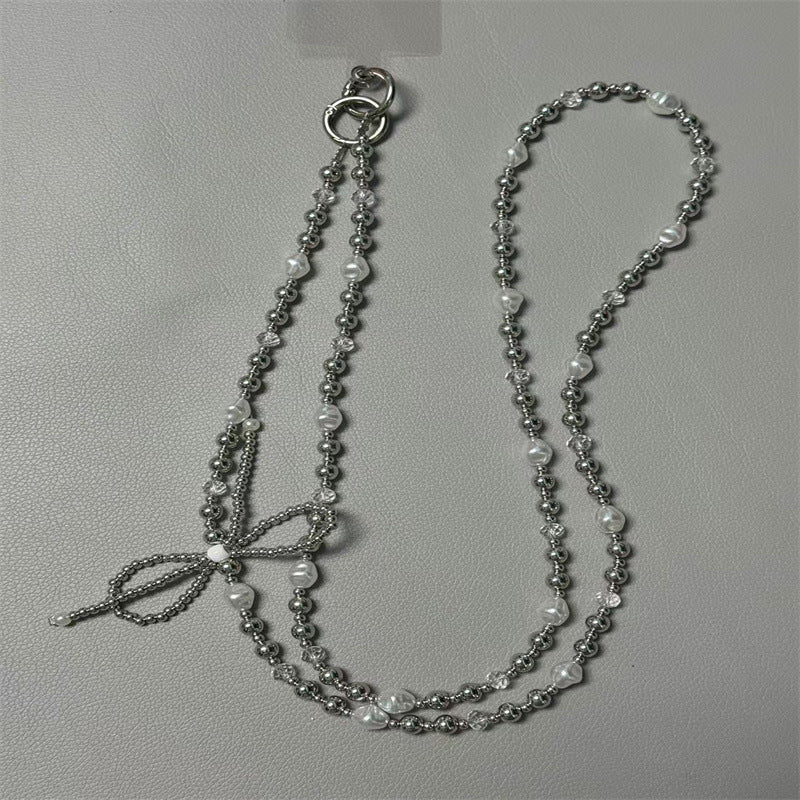Elegant Pearl and Silver Beaded Necklace Stornfield
