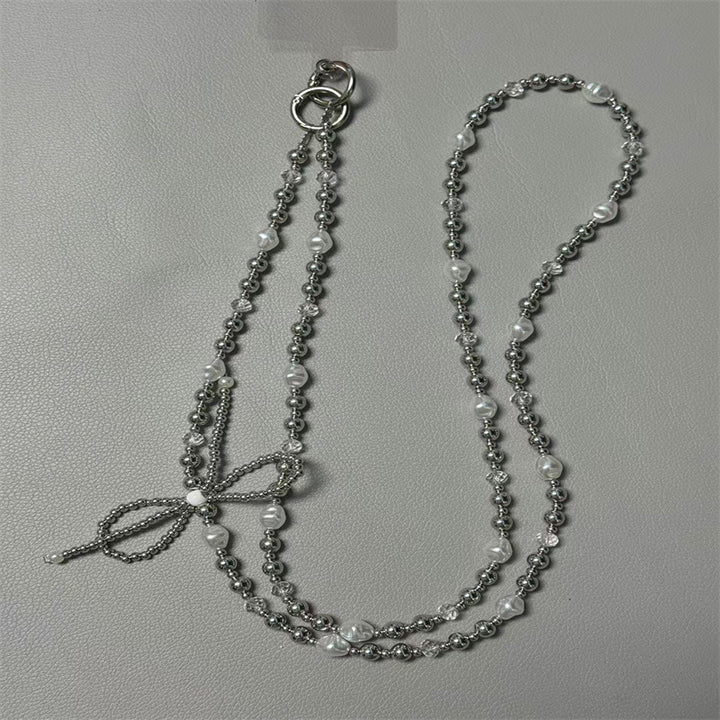 Elegant Pearl and Silver Beaded Necklace Stornfield
