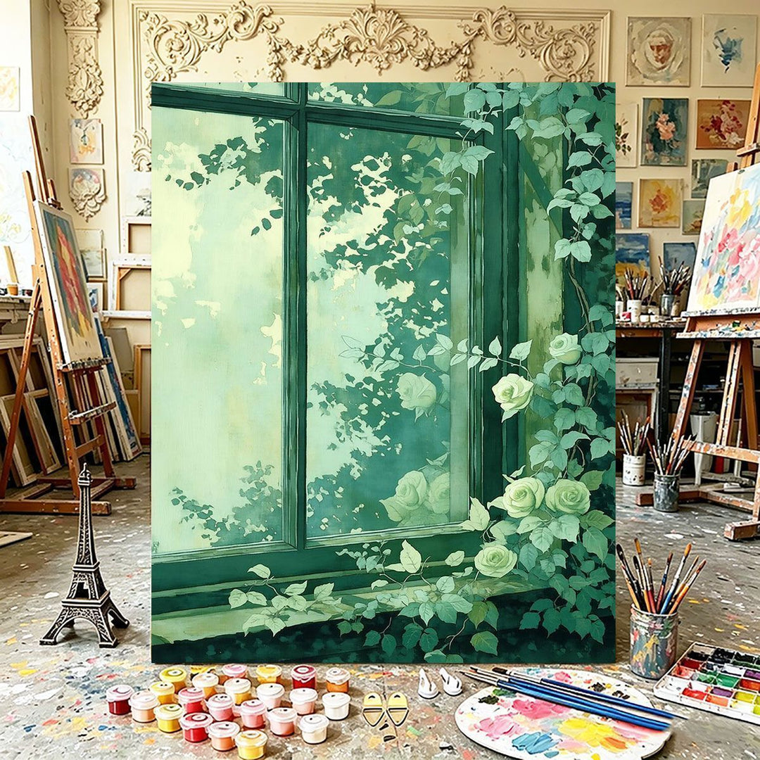 Botanical Window Canvas Art Stornfield