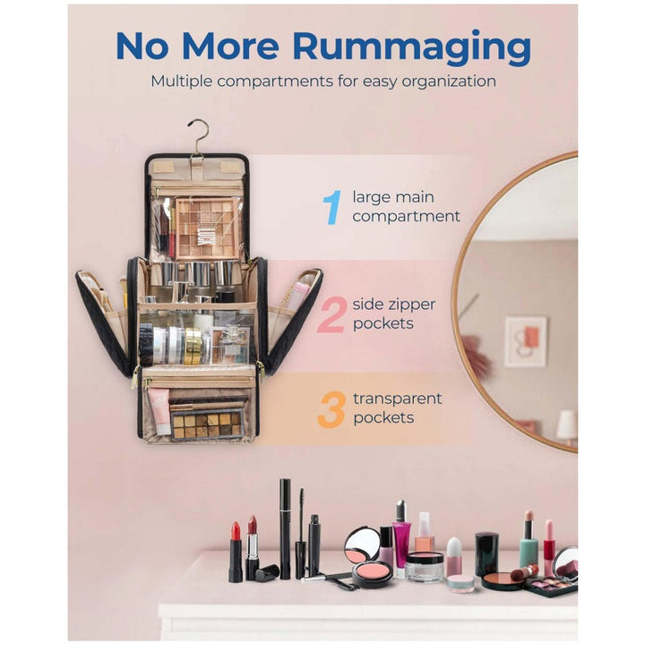 Cosmetic organizer with multiple compartments and practical hanging option Stornfield