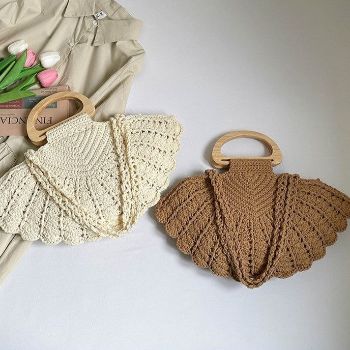 Handbag with wooden handles Stornfield