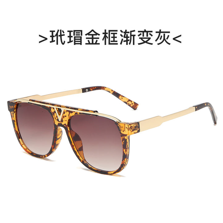 Women elegant oversized sunglasses with stylish transparent frame Stornfield