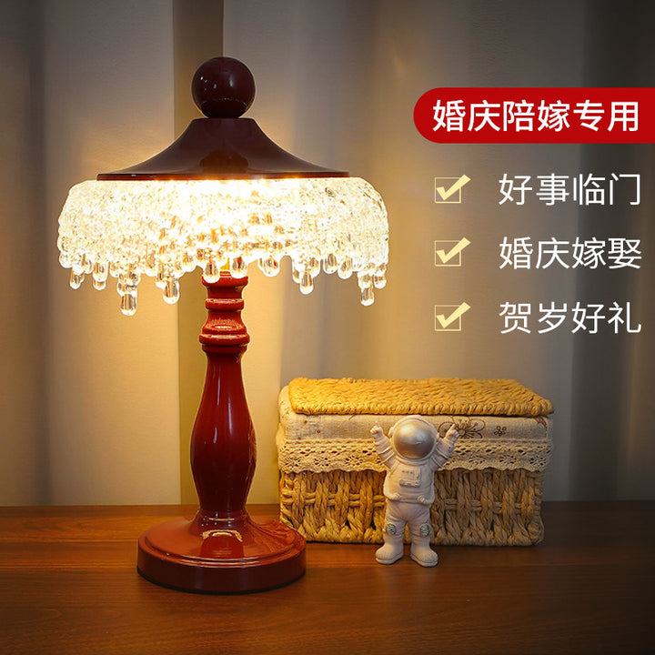 Crystal Adorned Table Lamp