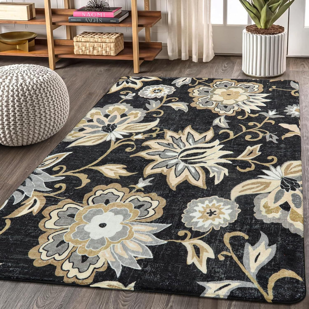 Floral Pattern Runner Rug