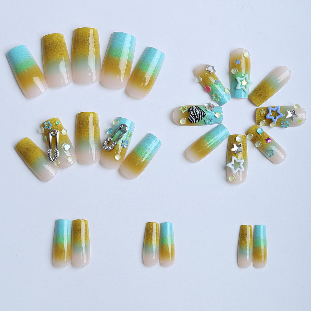 Artificial nails with modern playful design Stornfield