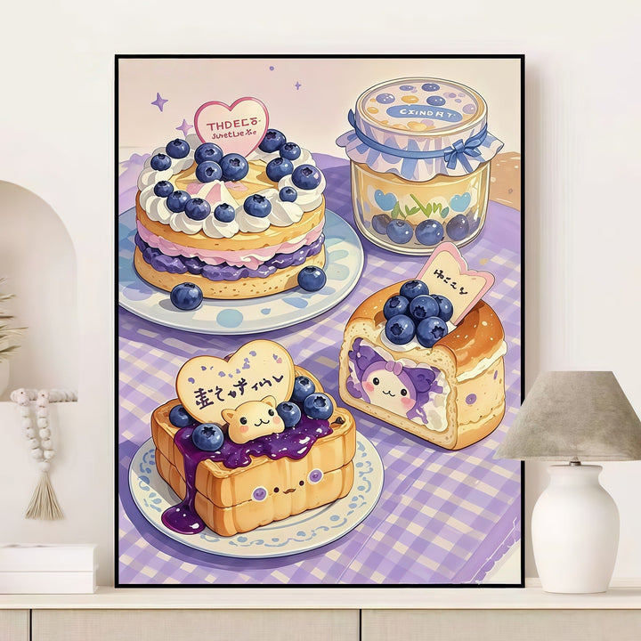 Fruity Dessert-Themed Canvas Art Print Stornfield