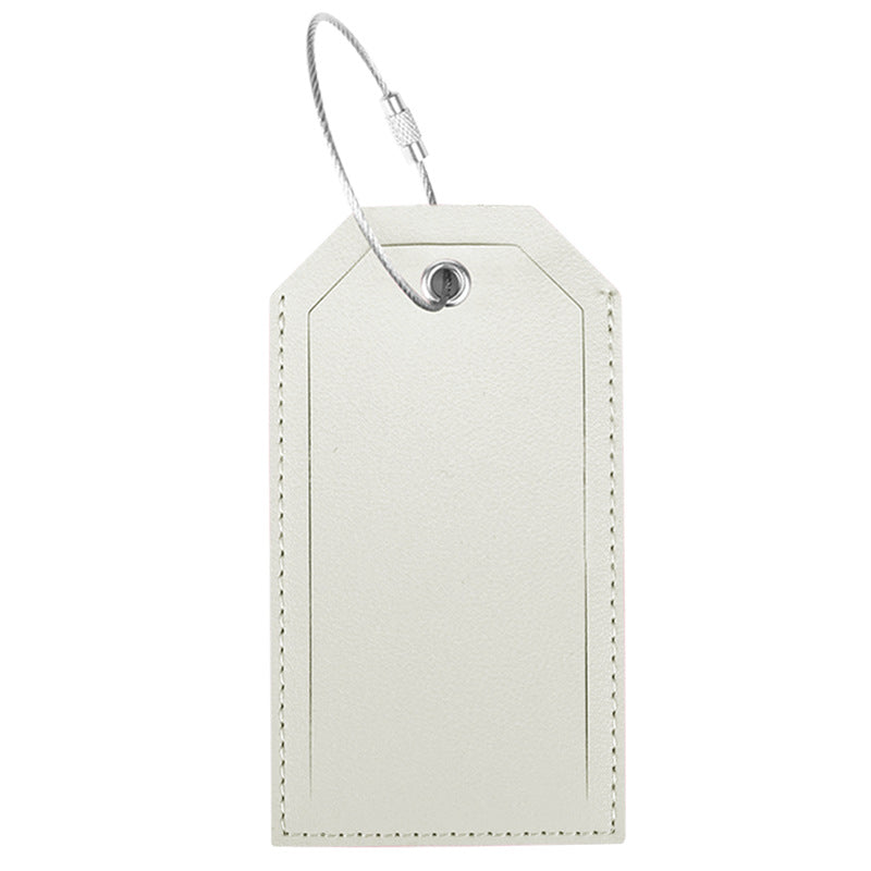 Women’s luggage tag made of durable leather with stainless steel closure Stornfield