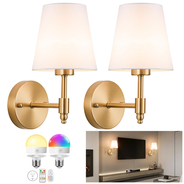 Decorative Pleated Shade Wall Sconce