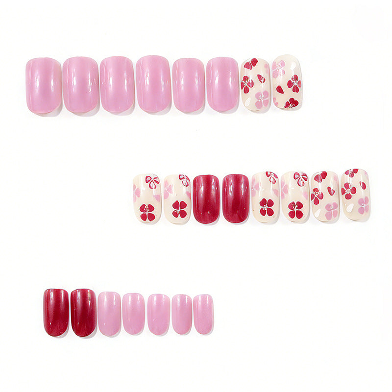 Floral Decorative Gel Nail Extensions Stornfield