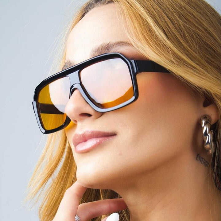Women's large square sunglasses in a modern design with a sturdy frame Stornfield