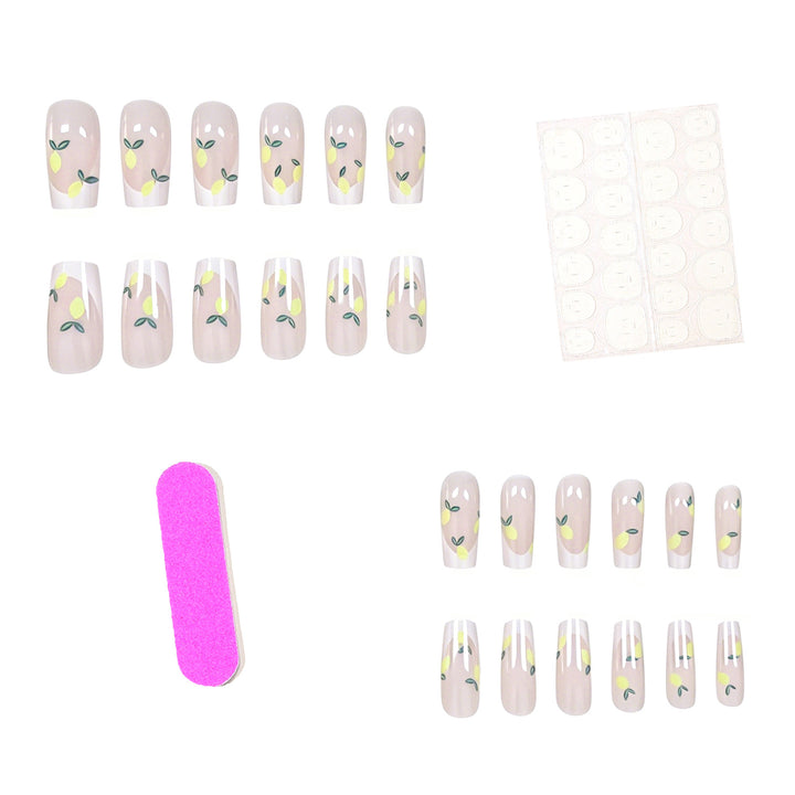 Artistic Lemon Design Press-On Nails Stornfield