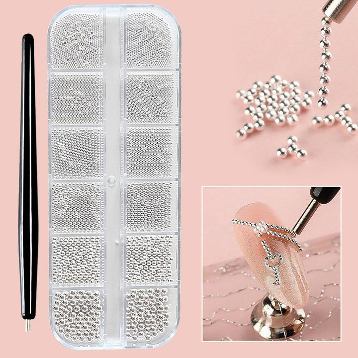 Decorative Nail Art Beads Set