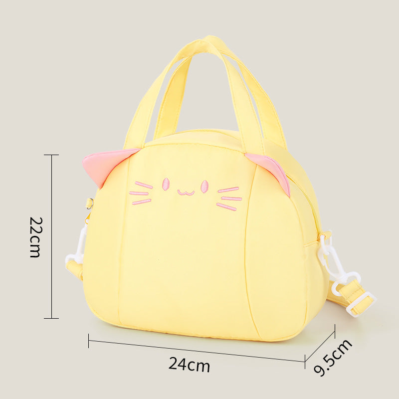 Playful Cat Motif Shoulder Bag Stornfield