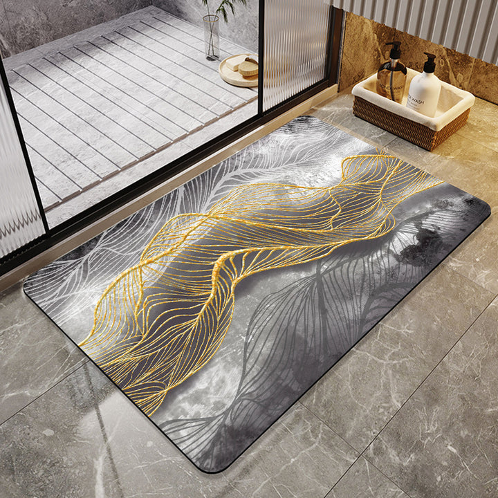 Floral Art Bathroom Mat Stornfield