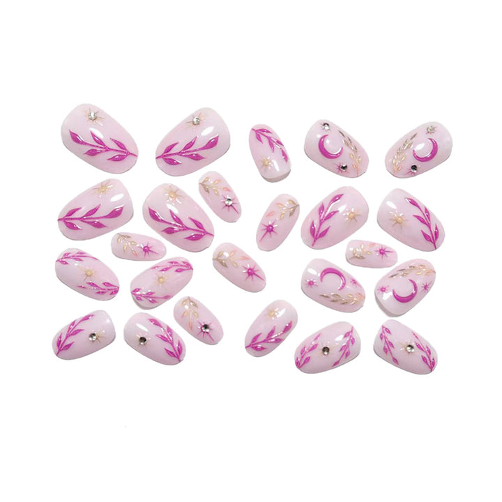 Artificial nails with botanical design Stornfield