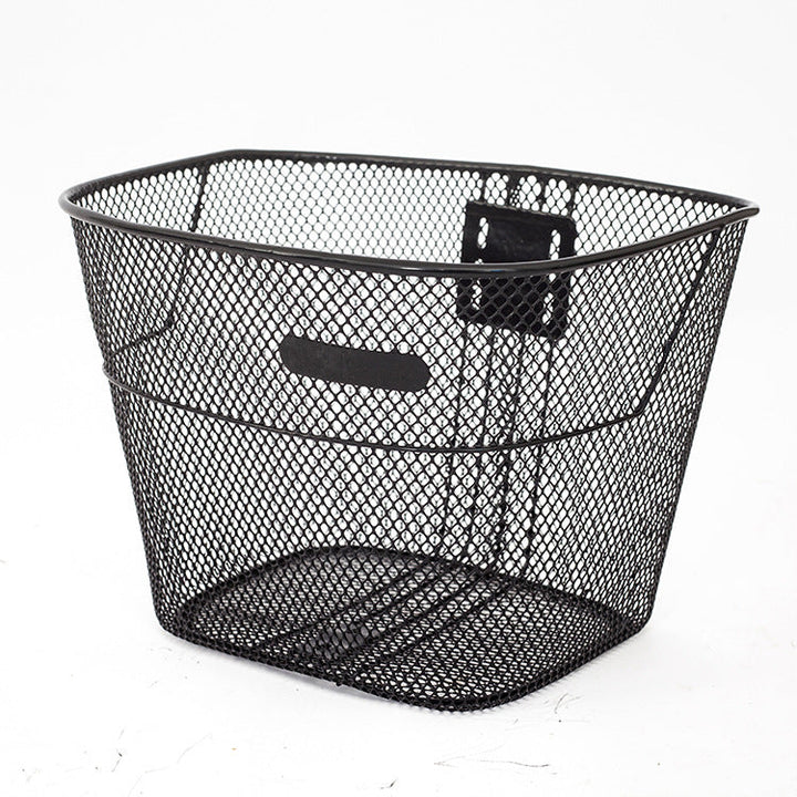 ventilated steel mesh bicycle front basket with quick-release bracket Stornfield