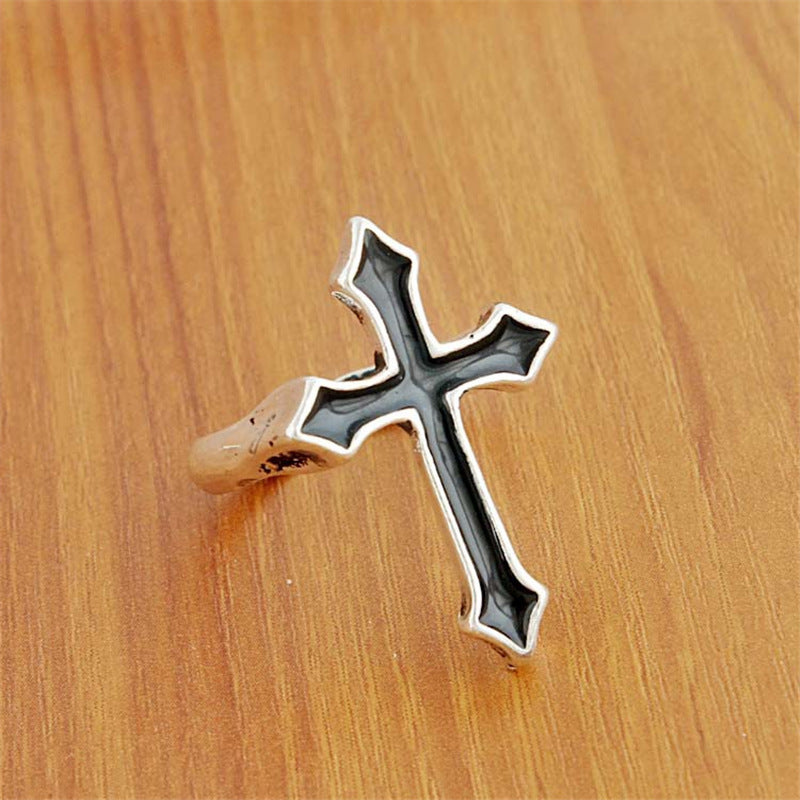 Stylish Cross Ring Made of Stainless Steel Stornfield
