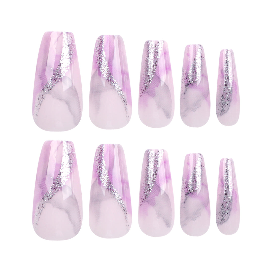 Artful Nail Art with Glitter Details Stornfield