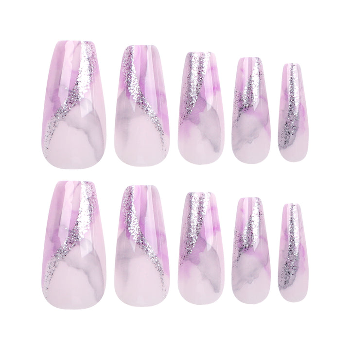 Artful Nail Art with Glitter Details Stornfield