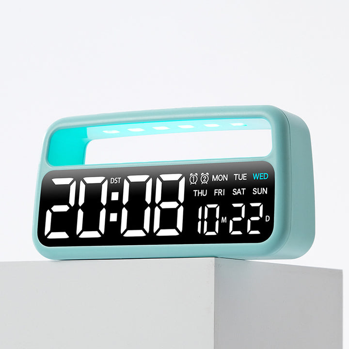 Digital alarm clock with clear LED display and modern features Stornfield