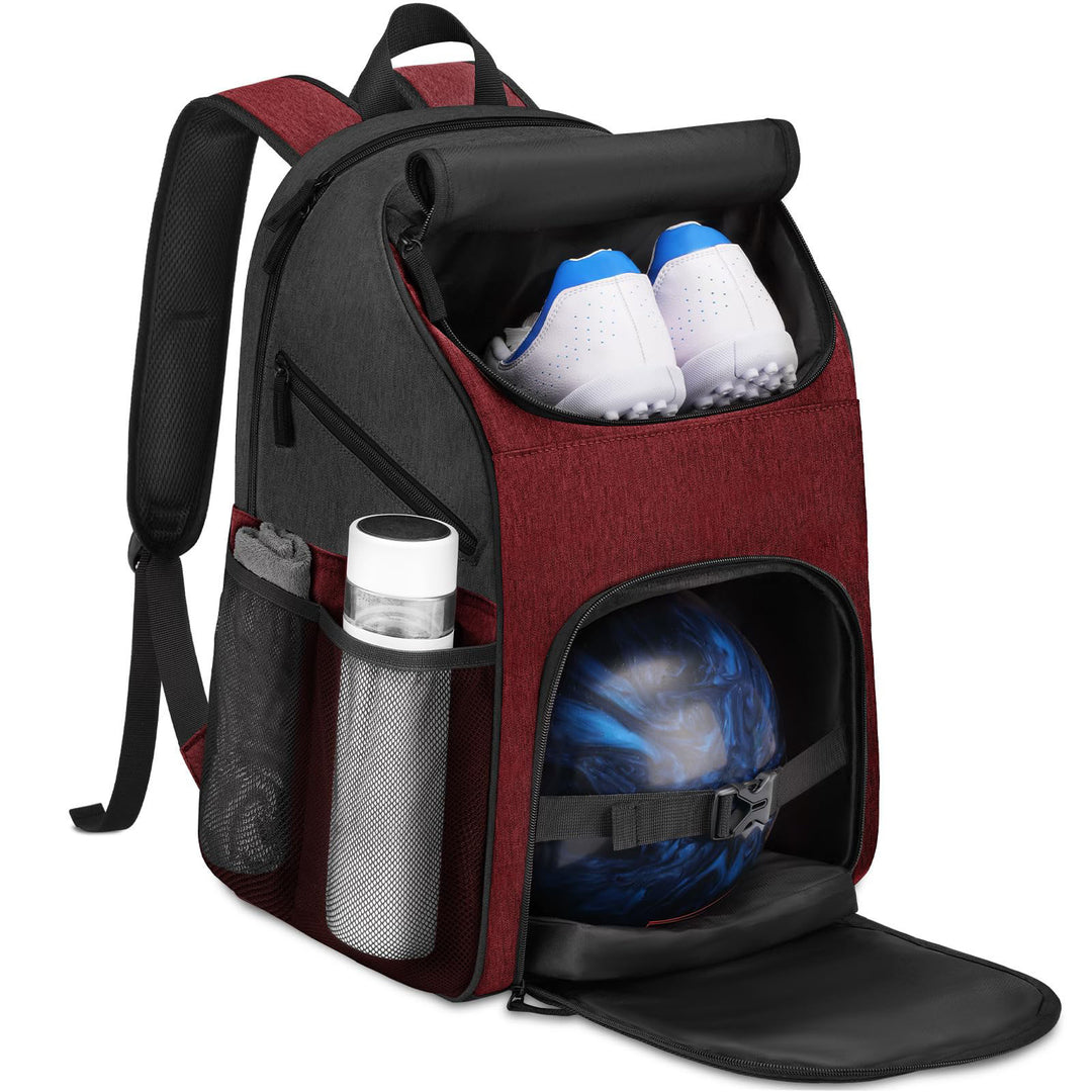 Unisex Sporty Backpack with special compartments for shoes and bowling ball Stornfield