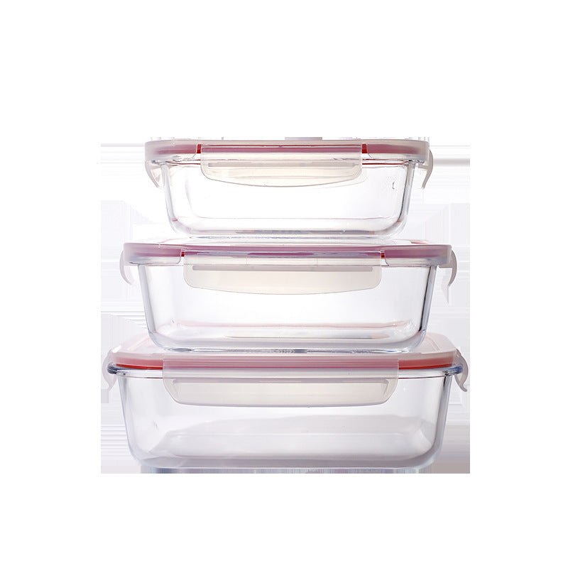 Women airtight storage box set made of glass Stornfield